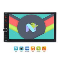 Newest 8-Core Android 7.1 Car Stereo with 7" Touchscreen In Dash Double Din Vehicle Radio Receiver GPS Navigation Entertainment System 2G 32G Multimedia Support Bluetooth/WIFI/OBD/DAB/DVR/Backup Cam