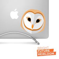 Owl - 5" Wide Decal - for MacBook, Car, Laptop, or Anything!