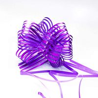 Mimi Pack Easy Pull and Tie Metallic Shine Bows (Purple)