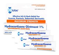 Hydrocortisone Maximum Strength Ointment 1%, USP 1 Oz (Compare to The Active Ingredients in Cortizone-10) (3-Pack)