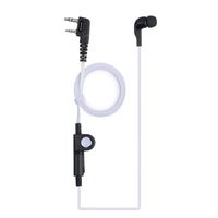 NKTECH 2-Pin K-Type Earpiece Headset PTT MIC for BaoFeng UV-5R V2+ UV-5RE Plus UV-5RA UV-5RTP GT-3 GT-5 UV-82HP BF-F8HP UV-82 BF-888S Puxing Wouxun TYT HYT Kenwood Two Way Radio (NK-H5-White)