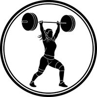 HZ Graphics Womens Weightlifting Vinyl Decal Wall Laptop Bumper Sticker 5"