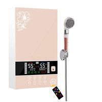 BTSSA Instant Electric Water Heater,Remote Control No Tank Water Heater Smart Heater for Bathroom Home Kitchen Wall-Mounted