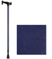 NOVA Designer Walking Cane with T-Grip Molded Handle, Lightweight and Adjustable Walking Stick, Purple Checkers Design