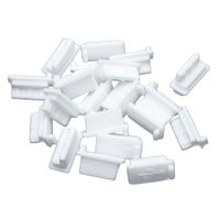Yoohey 20pcs Silicone USB A Type Female Anti Dust Cover Plug Protector Stopper Cover (White)
