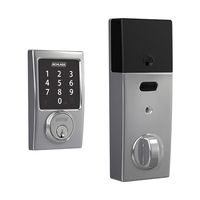 Schlage Connect Smart Deadbolt with Century trim in Bright Chrome, Zigbee Certified - BE468GBAK CEN 625