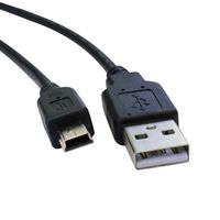 Storite USB USB A to Mini B 2.0 Charger Data Sync Transfer Cable Lead Cord for GoPro Hero 4 3+ 3, Hero HD, Cell Phones, MP3 Players, Digital Cameras, PDA (1 Pack)