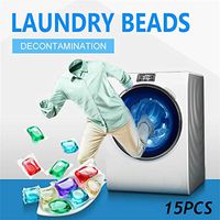 Xisheep Laundry Ball Beads,Portable Laundry Gel Bead Capsules Travel Washing Liquid Pod Cleaner Cleaning Cleaning Supplies, for Home DIY in Multicolor