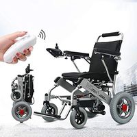 Intelligent Lightweight Foldable Electric Wheelchair, Compact Power Chair, Lightweight Folding Carry Electric Wheelchairs, Durable Wheelchair,12A,2