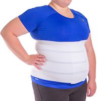 BraceAbility 3XL Plus Size Bariatric Abdominal Stomach Binder | Obesity Girdle Belt for Big Men & Women with a Large Belly, Post Surgery Tummy & Waist Compression Wrap