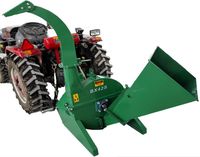Wood Chipper Tractor Attachment PTO Cutter Leaf Mulcher Shredder, Tractors 18 to 50HP, 4 x 10 Inch Chipper Capacity, 1 Year Parts Warranty, Model BX42S