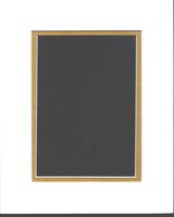 Pack of 10 8x10 White & Gold Double Picture Mats Mattes Matting Cut for 5x7 Pictures