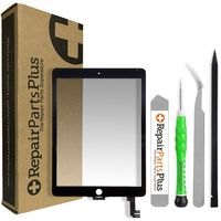 RepairPartsPlus iPad Air 2 Screen Replacement Glass Touch Digitizer Premium Repair Kit with Tools (Black)