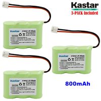 Kastar 3-PACK Ni-MH Rechargeable Battery Compatible with Vtech IA5870 IA5882 GZ2334 GZ2434 GZ2436 GZ2437 GZ2439 GZ2456 GZ2459, AT&T 2422 80-5074-00-00 Lucent 2422 Sanik 3SN-2/3AA30-S-J1 Cordless Phone