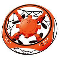 rofern UFO Flying Ball Toys LED Drone Smart Quadcopter Induction Flyer Toys Four-axis Aircraft Auto Hover Darts for Indoor with 180° flip & LED Lights for Kids Orange