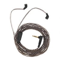 Tangxi 0.75mm 2 Pin Replacement Earphones Cable, Pure Copper Wire Earphones Cable Detachable Audio Cord for KZ ZST ED12 ES3 ZSR Headphone
