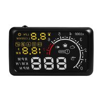 Acouto Car 5.5 Inch Head Up Display, Car Universal HUD Head Up Display OBD2 OBDII Fuel Consumption Speed Warning System