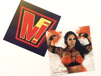 Miss Fit Superhero - Pair of 3" Stickers (Adventures of Miss Fit)