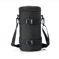 Safrotto Camera Photographic Accessory Nylon Black Camera Lens Case Bag for DSLR Camera Item E10/E9x13/E11/E12/E10X16/E17N/E18 (11x21cm)