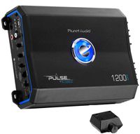 Planet Audio PL1200.2 2 Channel Car Amplifier - 1200 Watts, Full Range, Class A/B, 2/8 Ohm Stable, Mosfet Power Supply, Bridgeable
