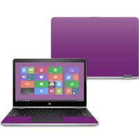 Mightyskins Skin Compatible with Hp Pavilion X360 14" (2017) - Solid Purple | Protective, Durable, and Unique Vinyl Decal Wrap Cover | Easy to Apply, Remove, and Change Styles | Made in The USA