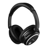 Active Noise Cancelling Headphones,Eonfine Foldable Stereo ANC Music Gaming Headsets with Inline Mic and Carrying Case for iPhone,iPad,Android Smartphones,PC,Tablet (Black)