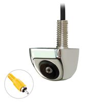 NATIKA Backup Rear View Camera Chrome,IP69K Waterproof Great Night Vision HD and Super Wide Angle Metal OEM Style Chrome Reverse Rear View Backup Camera for Cars Pickup Trucks SUVs RVs Vans (Chrome)