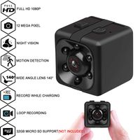 Mini Cop spy Camera Wireless Hidden with Night Vision and Motion Detection，1080P Portable Small HD Nanny Cam with Audio and Video,Perfect Indoor/Outdoor Covert Security (s3) (she3)
