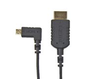 CMR UltraFlex 31 Inch 4K Micro Right Angle HDMI Male to Standard HDMI Male Cable. 90 Degree Thin HDMI Cable. HDMI 2.0