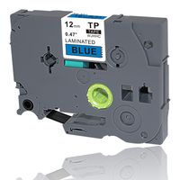 WJHHC 1Pack Great Quality Compatible for Brother P-Touch Laminated TZ 531 tze-531 Tz Label Tape Cartridge TZE TZe-531 Black on Blue 12mmx8m 0.47" x 26.2'