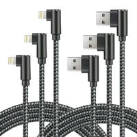 iPhone Charger Cable, Probably The World's Most Durable Cable, MFi Certified 3 Pack Compatible with iPhone Charger Xs/XS Max/XR/X/8/8 Plus/7 Plus/7/6 Plus/6/5S/5/iPad (Black Gray, 6FT)