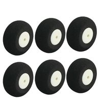 6pcs RC Model Airplane Super Light Sponge Tire Tail Wheel 25mm 1.2"