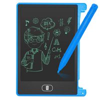 Fine Portable LCD Writing Tablet Drawing 4.4-Inch,Suitable for Family, School, Office, Children and Adults Writing Board,Electronic Writing Doodle Pad Digital Drawing (Blue)
