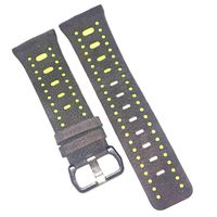 feuy for Fitbit Ionic Band Leather, Adjustable Leather Replacement Strap for Fitbit Ionic Smart Watch, Accessories Straps for Fitbit Ionic Smart Fitness Watch Women Men