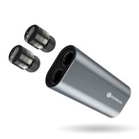Rowkin Bit Stereo True Wireless In-Ear Headphones w/ Dual-Purpose Power Bank (NAAC10AB) - Space Gray
