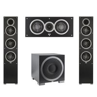 Elac 3.1 System with 2 Debut F5 Floorstanding Speakers, 1 Debut C5 Center Speaker, 1 Debut S10EQ Subwoofer