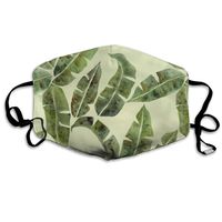 Mr.Roadman Unisex Mouth Mask Tropical Plant Banana Tree Leaves Polyester Anti-dust Masks Washed Reusable Face Mask for Outdoor Cycling