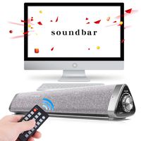 AOBMAXET SoundBar Speaker Bluetooth 5.0 Wireless with Remote Control Home Theater Stereo Soundbar for TV/Cellphone/iPad/Tablet PC/MP3 Player, 2 X 5W Compact Sound Bar 2.0 Channel