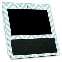 MightySkins Skin Compatible with Amazon Echo Show - Aqua Chevron | Protective, Durable, and Unique Vinyl Decal wrap Cover | Easy to Apply, Remove, and Change Styles | Made in The USA