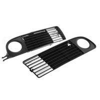 2Pcs Front Bumper Side Fog Light Grille For Audi A6 C5 Grill Auto Lower Abs Durable