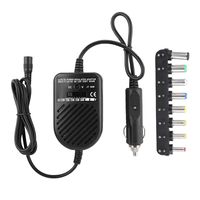 Universal 80W DC Car Charger, 15-24V Power Supply Adapter Set for Laptop Notebook