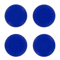 Assecure 4 x blue TPU silicone rubber gel analogue thumb grip stick caps for