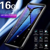 Leoie BM6 Bluetooth 5.0 Lossless MP3 Player HiFi Portable Audio Player with FM Radio E-Book Voice Recorder MP3 Music Player Black 16GB Without Bluetooth Version