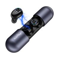 HolyHigh Bluetooth Headphones Wireless Earbuds, Bluetooth 5.0 Sports Headset 15H Playtime 3D Stereo Sound Auto Pairing Earphone with Built-in Mic Charging Case for iOS Android