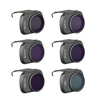 Yuege Aerial Filters for DJI Mavic Mini - ND4, ND8, ND16, ND32, ND4/PL, ND8/PL, ND16/PL, ND32/PL, CPL, MCUV and Polarizer Filter Set (ND-PL 4/8/16/32/64+CPL Angles Adjustable, 6 PC)