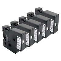 D1 45013 Label Cassette Compatible Dymo D1 45013 S0720530 1/2 Inch x 23 Feet (12mm x 7m) Black on White Label Tape with DYMO LabelManager 160 210D 280 420P 5-Pack
