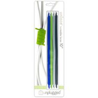 Unlace Twistable Laces 10" 4/Pkg-Forest 10"