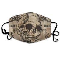 Skulls Printing Dust Mask,Washable and Reusable Cleaning Gardening Outdoor Activities Warm Windproof Mask