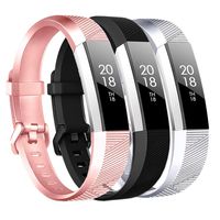 Tkasing Bands Compatible with Fitbit Alta HR and Fitbit Alta, Newest Sport Wristbands with Secure Metal Buckle for Fitbit Alta HR/Fitbit Alta