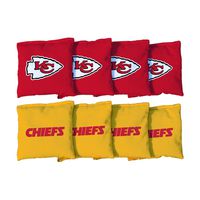 Victory Tailgate Kansas City Chiefs NFL Cornhole Game Bag Set (8 Bags Included, Corn-Filled)